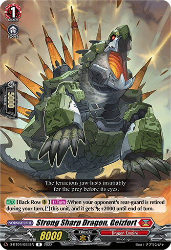 Strong Sharp Dragon, Geizfort