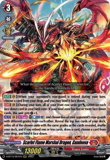 Scarlet Flame Marshal Dragon, Gandeeva