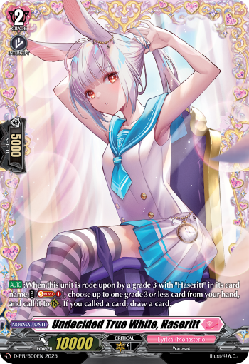 Undecided True White, Haseritt Undecided True White, Haseritt