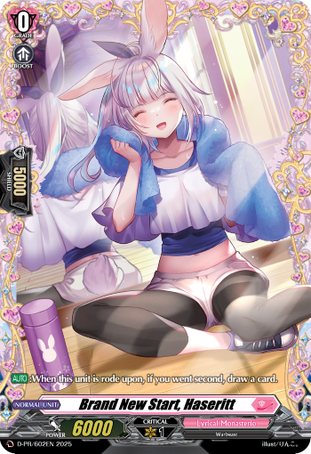 Brand New Start, Haseritt Brand New Start, Haseritt