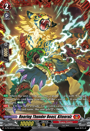 Roaring Thunder Beast, Kitenraiz