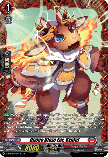 Divine Blaze Ear, Synfol