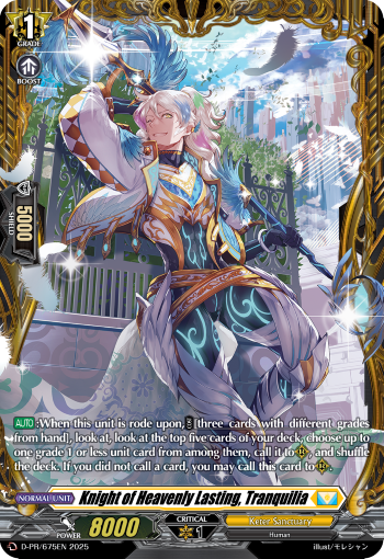 Knight of Heavenly Lasting, Tranquilia Knight of Heavenly Lasting, Tranquilia