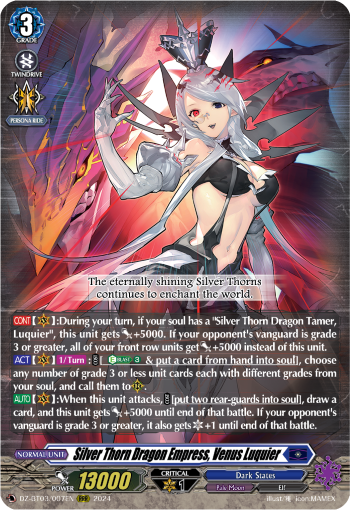 Silver Thorn Dragon Empress, Venus Luquier