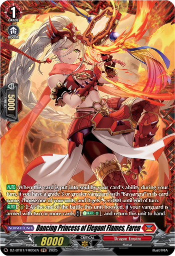 Dancing Princess of Elegant Flames, Faren