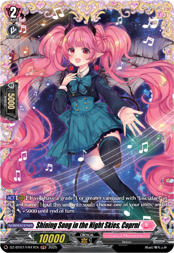 Shining Song in the Night Skies, Coprni