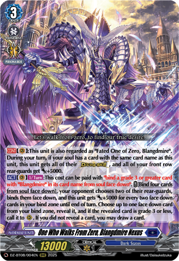 One Who Walks From Zero, Blangdmire Nexus