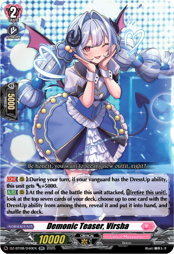 Demonic Teaser, Virsha