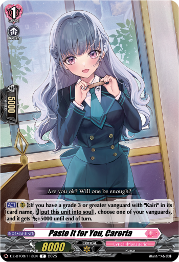Paste it for You, Careria Paste it for You, Careria