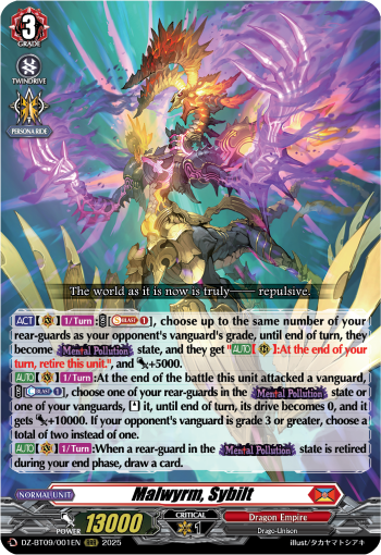 VGE-DZ-BT09] Cardfight!! Vanguard Booster Pack 09: Super Brave