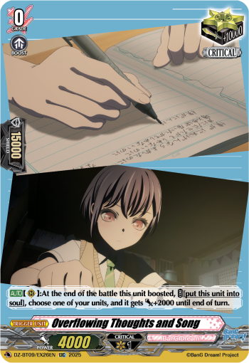 Overflowing Thoughts and Song