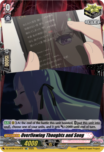 Overflowing Thoughts and Song