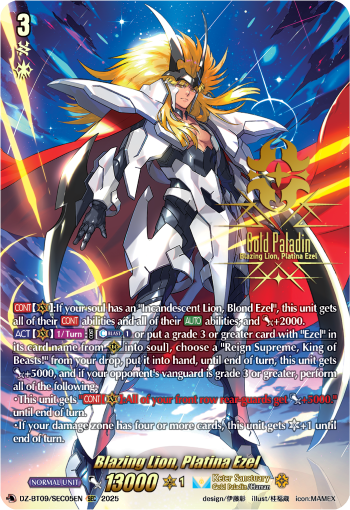 Blazing Lion, Platina Ezel Blazing Lion, Platina Ezel