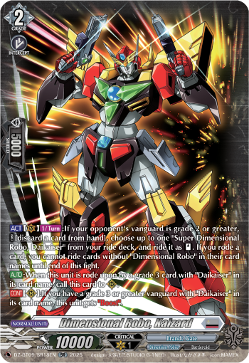 Dimensional Robo, Kaizard Dimensional Robo, Kaizard