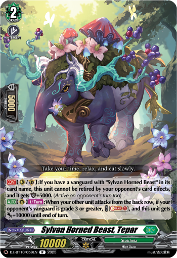 Sylvan Horned Beast, Tepar Sylvan Horned Beast, Tepar