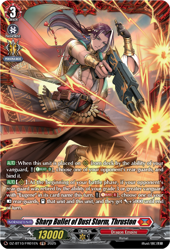 Sharp Bullet of Dust Storm, Thruston Sharp Bullet of Dust Storm, Thruston