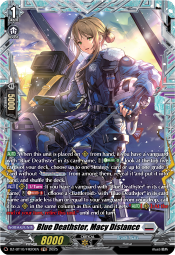 Blue Deathster, Macy Distance Blue Deathster, Macy Distance