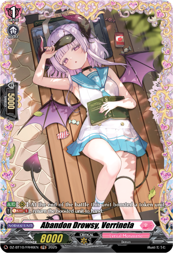 Abandon Drowsy, Verrinela