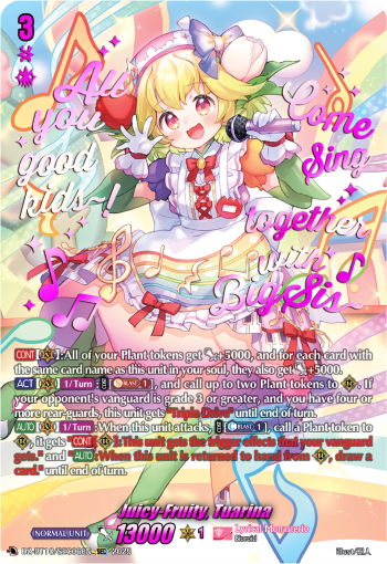 Juicy-Fruity, Tuarina Juicy-Fruity, Tuarina