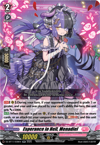 Esperance in Hell, Menadiel