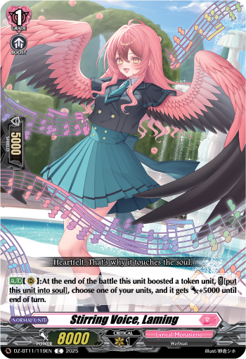 Stirring Voice, Laming