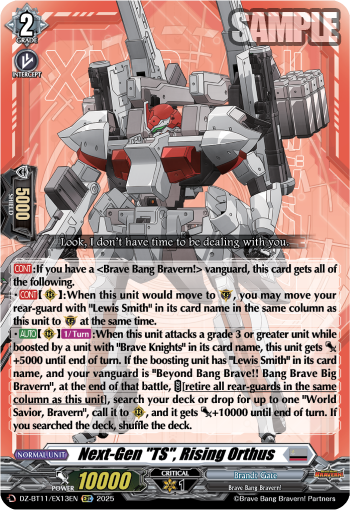 Next-Gen "TS", Rising Orthus