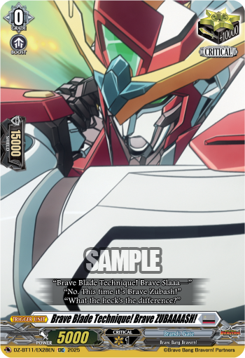 Brave Blade Technique! Brave ZUBAAAASH!