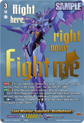 Lone Warrior, Superbia (Deathdrives)