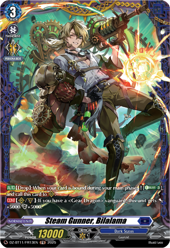 Steam Gunner, Bilalama