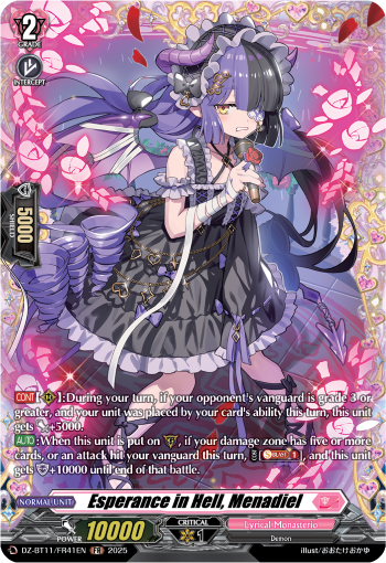 Esperance in Hell, Menadiel