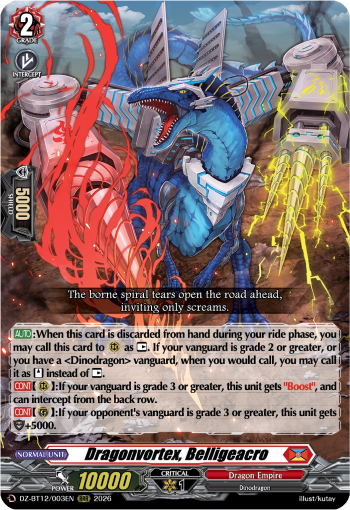 Dragonvortex, Belligeacro