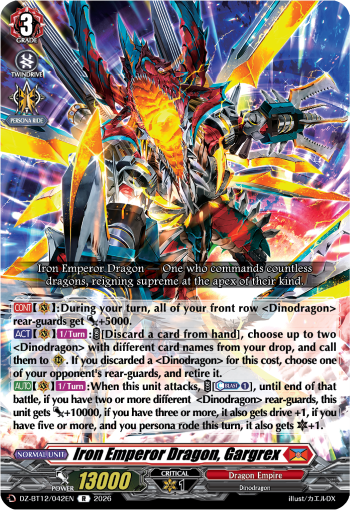 Iron Emperor Dragon, Gargrex