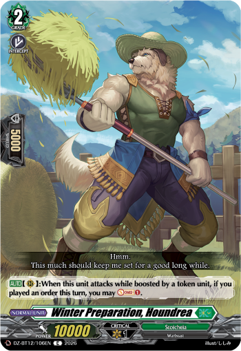 Winter Preparation, Houndrea