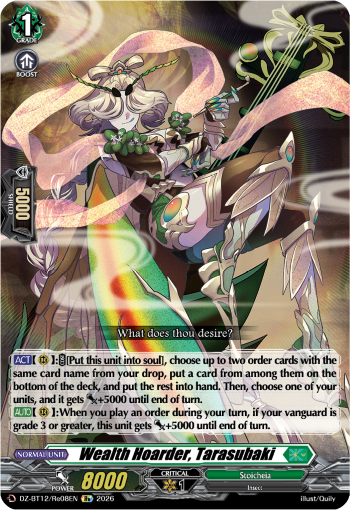 Wealth Hoarder, Tarasubaki