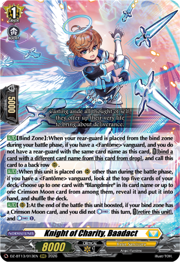 Knight of Charity, Baadact