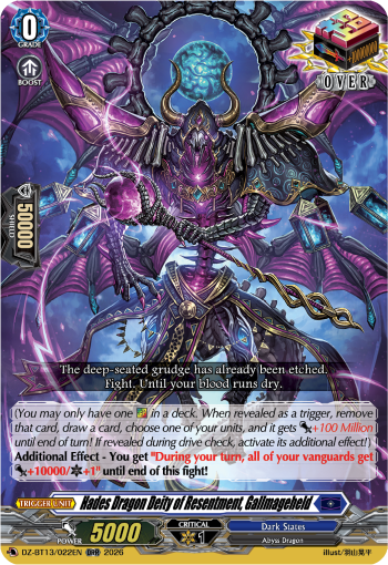 Hades Dragon Deity of Resentment, Gallmageheld