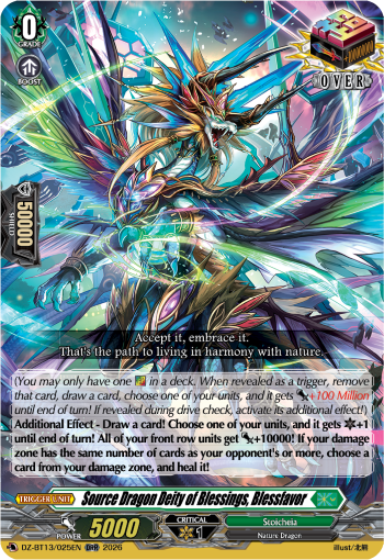 Source Dragon Deity of Blessings, Blessfavor