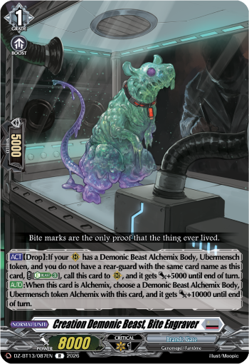 Creation Demonic Beast, Bite Engraver