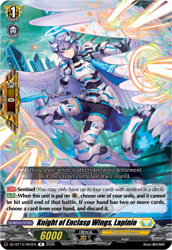 Knight of Enclasp Wings, Lapinio