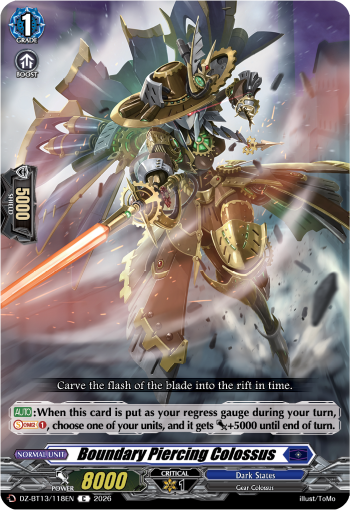 Boundary Piercing Colossus