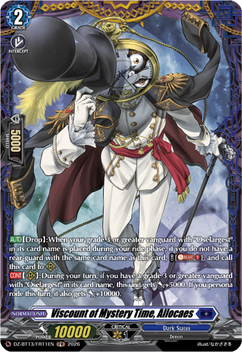 Viscount of Mystery Time, Allocaes Viscount of Mystery Time, Allocaes