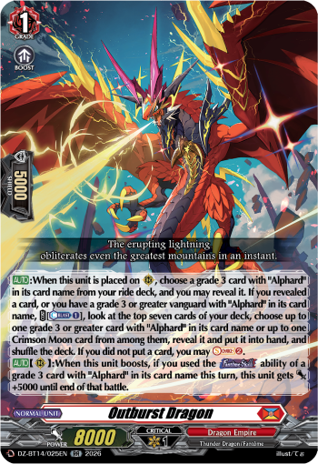Outburst Dragon Outburst Dragon