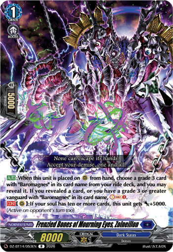 Frenzied Bones of Mourning Eyes, Zolneillon Frenzied Bones of Mourning Eyes, Zolneillon