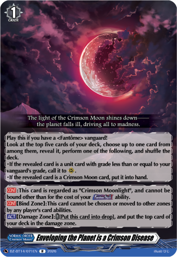 Enveloping the Planet is a Crimson Disease Enveloping the Planet is a Crimson Disease