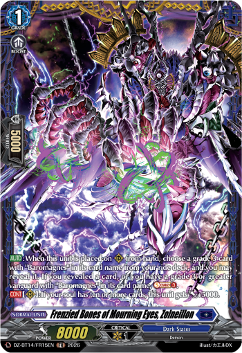 Frenzied Bones of Mourning Eyes, Zolneillon
