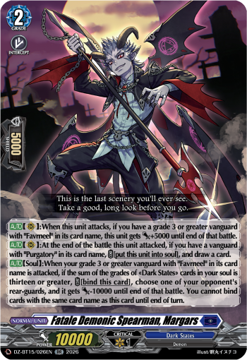 Fatale Demonic Spearman, Margars Fatale Demonic Spearman, Margars