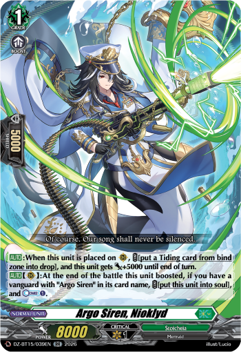 Argo Siren, Nioklyd Argo Siren, Nioklyd