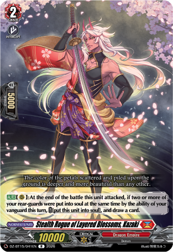 Stealth Rogue of Layered Blossoms, Kazaki