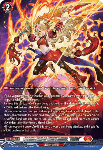 Elegant Flames Sword Dance, "Sairei" Elegant Flames Sword Dance, "Sairei"