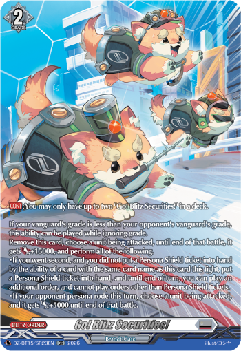 Go! Blitz Securities!